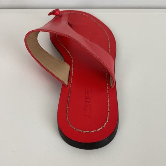 J.Crew 8 Poppy Pink Playa Thong Sandals - Picture 7 of 16
